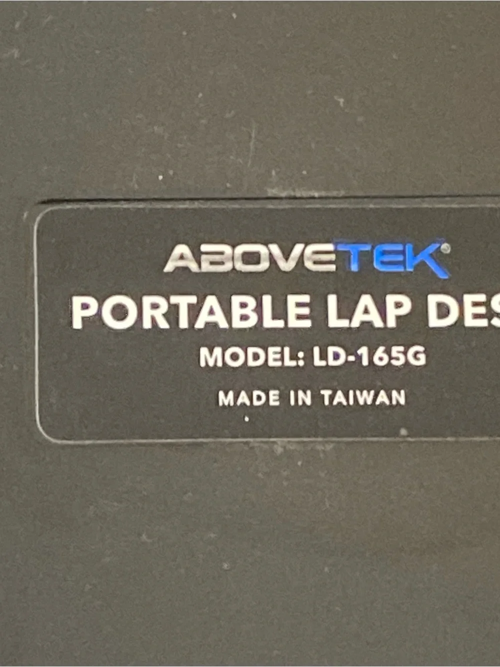 AboveTEK Portable Lap Desk with Slide-Out Mouse Pad LD-165G